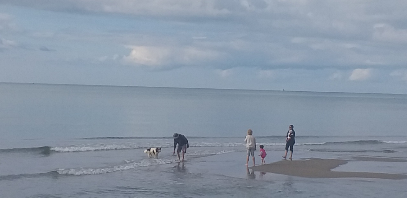 Riunione di famiglia sul mare